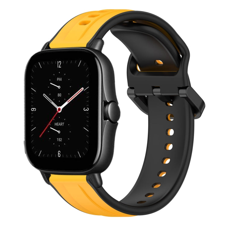 20mm Convex Loop Two-Color Silicone Watch Band, For Amazfit GTS 2E, For Amazfit GTS 2 Mini