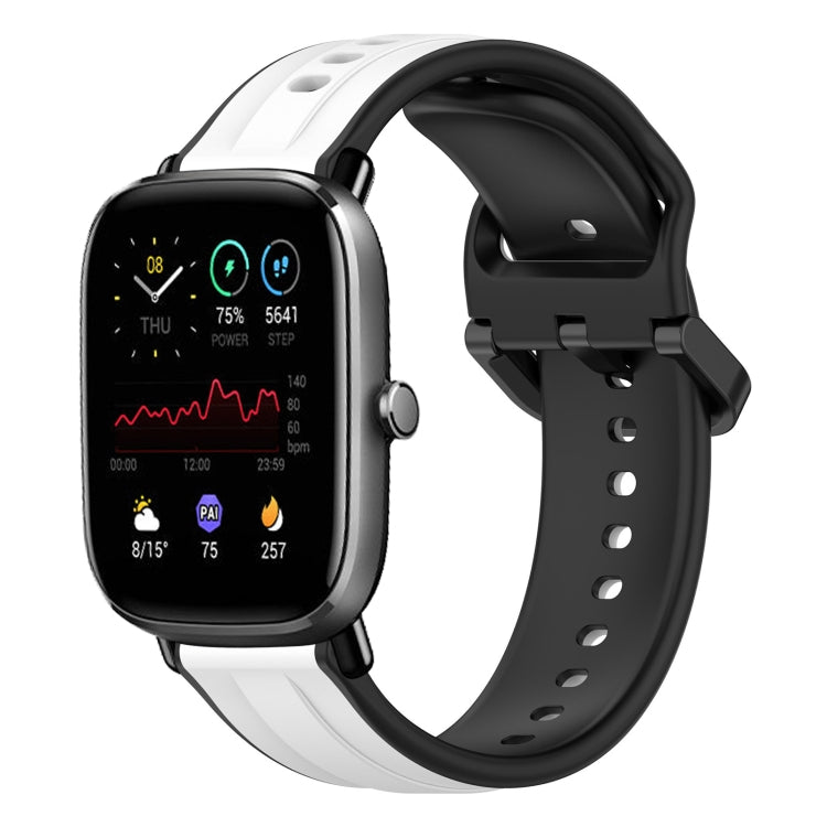 20mm Convex Loop Two-Color Silicone Watch Band, For Amazfit GTS 2E, For Amazfit GTS 2 Mini