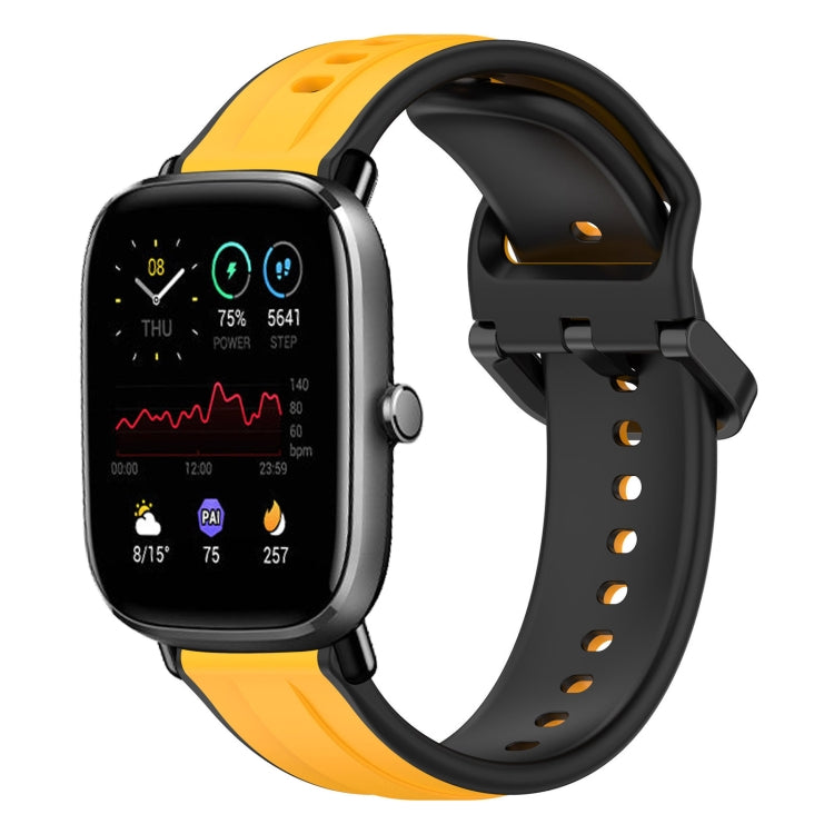 20mm Convex Loop Two-Color Silicone Watch Band, For Amazfit GTS 2E, For Amazfit GTS 2 Mini