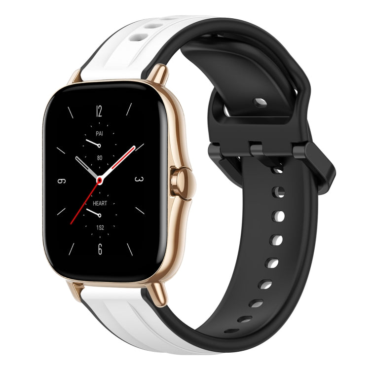 20mm Convex Loop Two-Color Silicone Watch Band, For Amazfit GTS 2, For Amazfit GTS
