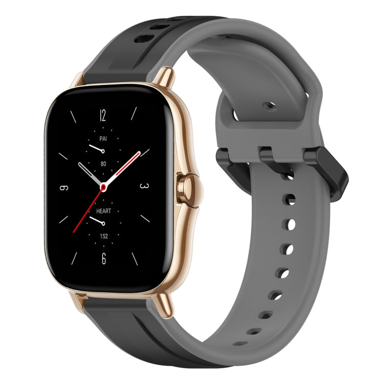 20mm Convex Loop Two-Color Silicone Watch Band, For Amazfit GTS 2, For Amazfit GTS
