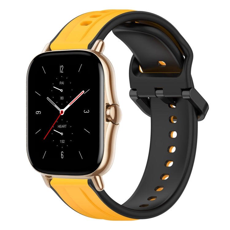 20mm Convex Loop Two-Color Silicone Watch Band, For Amazfit GTS 2, For Amazfit GTS