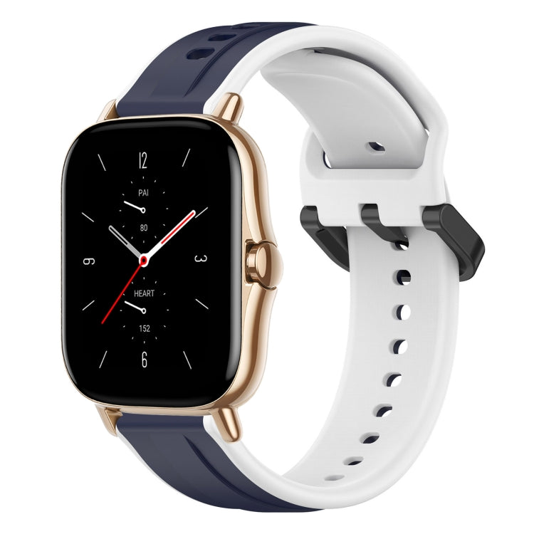 20mm Convex Loop Two-Color Silicone Watch Band, For Amazfit GTS 2, For Amazfit GTS