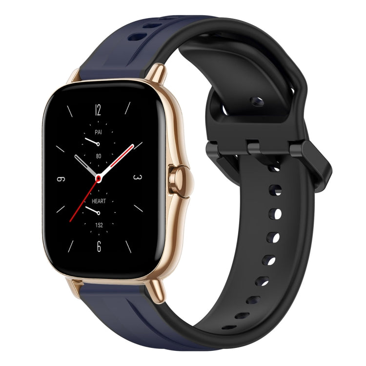 20mm Convex Loop Two-Color Silicone Watch Band, For Amazfit GTS 2, For Amazfit GTS