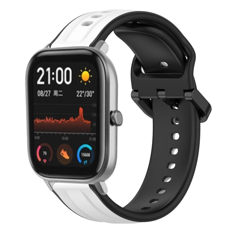 20mm Convex Loop Two-Color Silicone Watch Band, For Amazfit GTS 2, For Amazfit GTS
