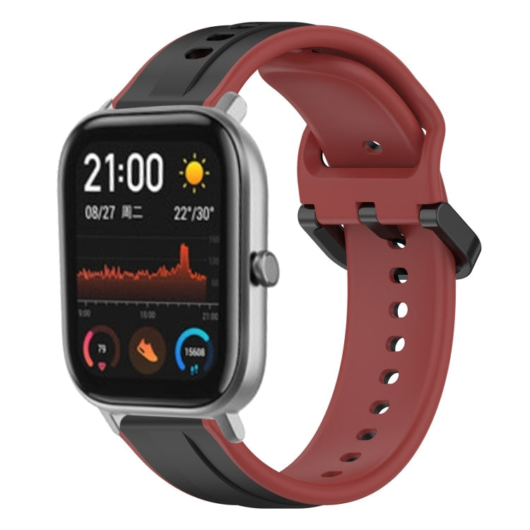 20mm Convex Loop Two-Color Silicone Watch Band, For Amazfit GTS 2, For Amazfit GTS