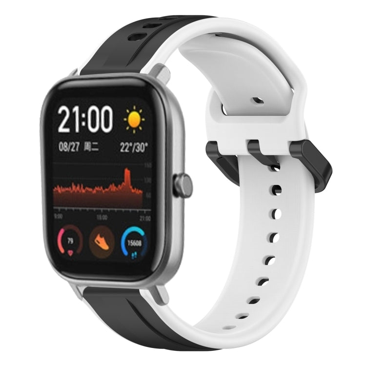 20mm Convex Loop Two-Color Silicone Watch Band, For Amazfit GTS 2, For Amazfit GTS
