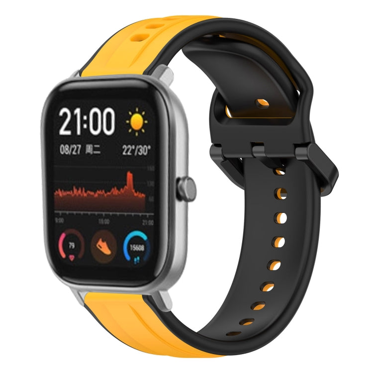20mm Convex Loop Two-Color Silicone Watch Band, For Amazfit GTS 2, For Amazfit GTS