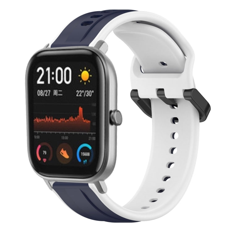 20mm Convex Loop Two-Color Silicone Watch Band, For Amazfit GTS 2, For Amazfit GTS