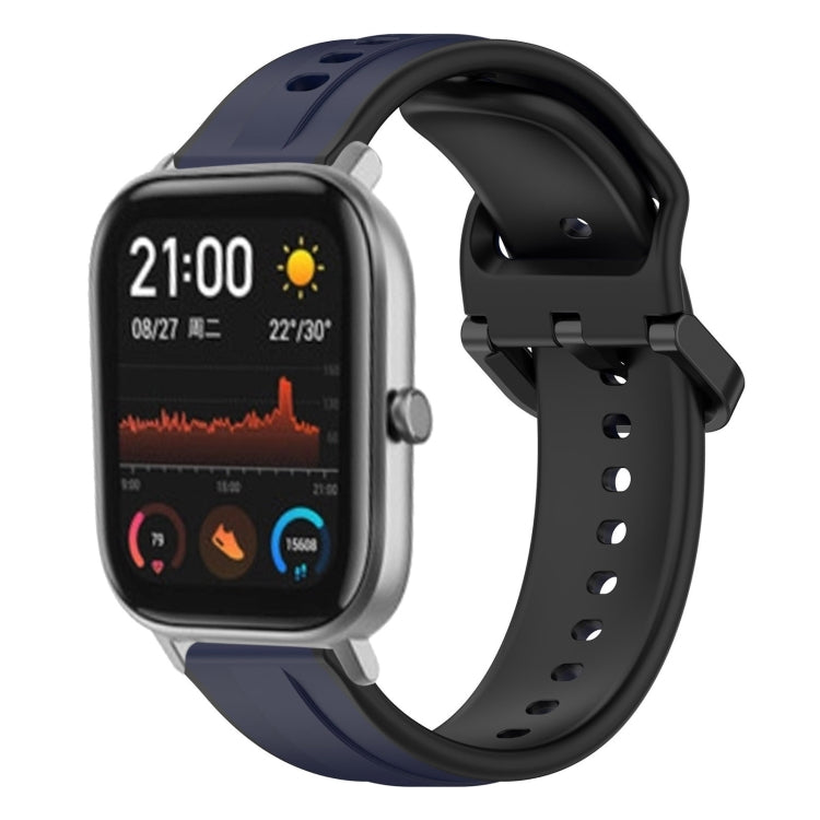20mm Convex Loop Two-Color Silicone Watch Band, For Amazfit GTS 2, For Amazfit GTS