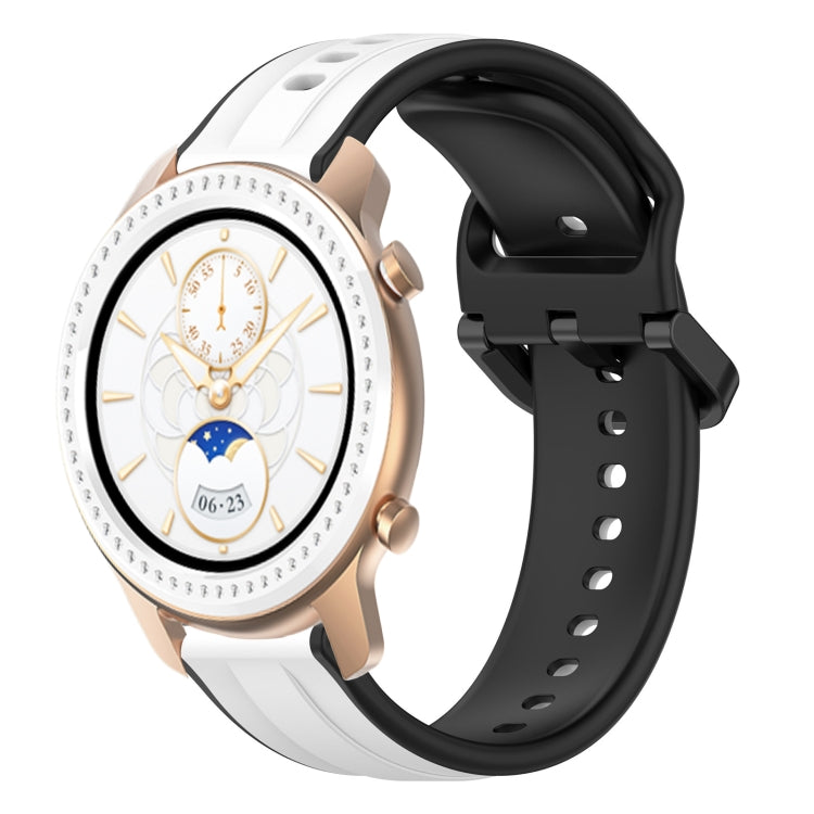 20mm Convex Loop Two-Color Silicone Watch Band, For Amazfit GTR 42MM, For Amazfit Pop Pro