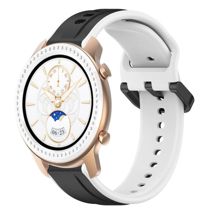 20mm Convex Loop Two-Color Silicone Watch Band, For Amazfit GTR 42MM, For Amazfit Pop Pro