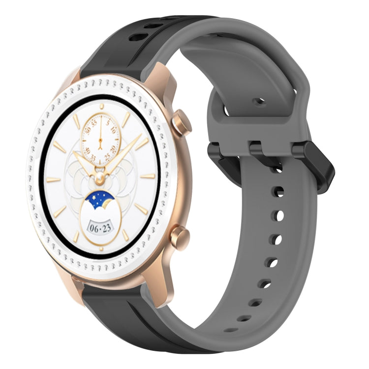 20mm Convex Loop Two-Color Silicone Watch Band, For Amazfit GTR 42MM, For Amazfit Pop Pro