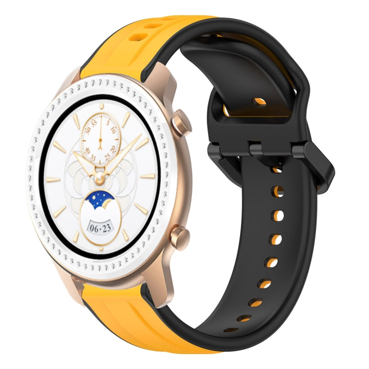 20mm Convex Loop Two-Color Silicone Watch Band, For Amazfit GTR 42MM, For Amazfit Pop Pro