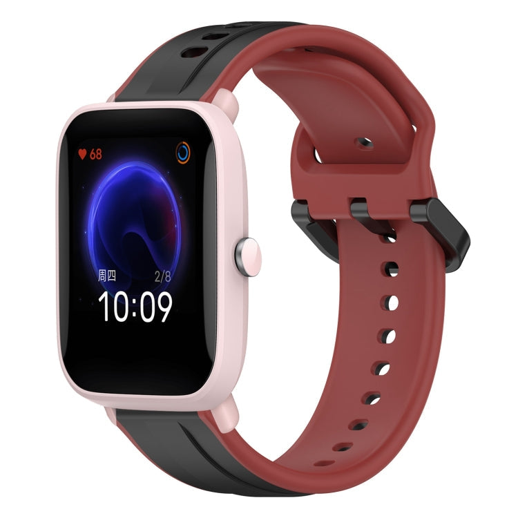 20mm Convex Loop Two-Color Silicone Watch Band, For Amazfit GTR 42MM, For Amazfit Pop Pro