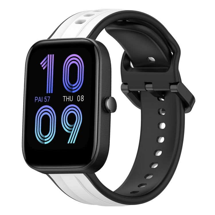 20mm Convex Loop Two-Color Silicone Watch Band, For Amazfit Bip 3, For Amazfit Bip 1S