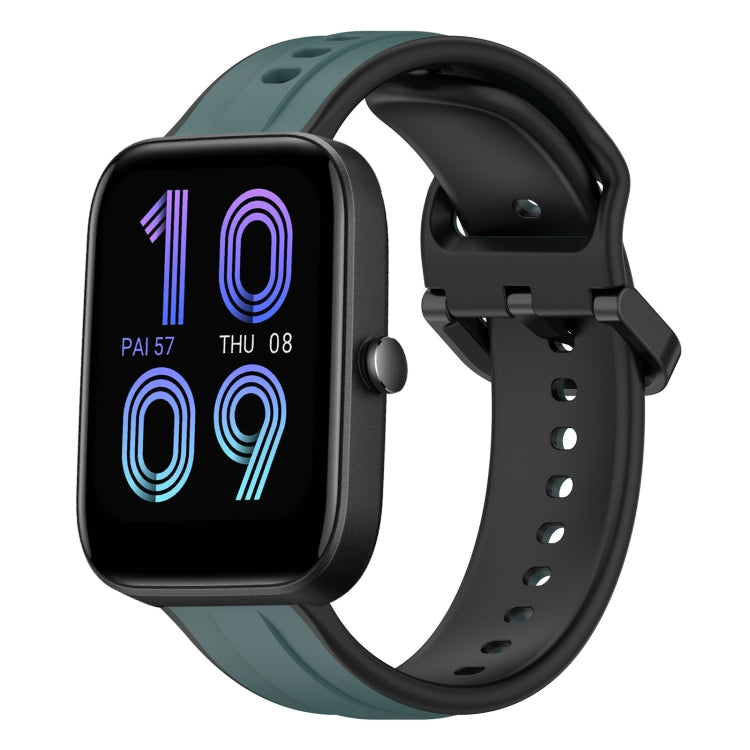 20mm Convex Loop Two-Color Silicone Watch Band, For Amazfit Bip 3, For Amazfit Bip 1S