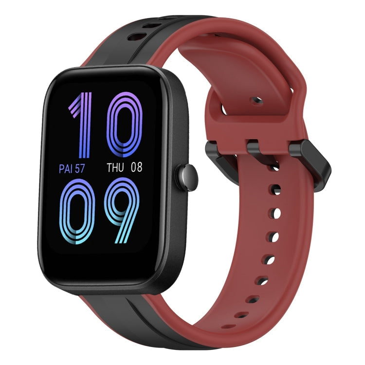 20mm Convex Loop Two-Color Silicone Watch Band, For Amazfit Bip 3, For Amazfit Bip 1S