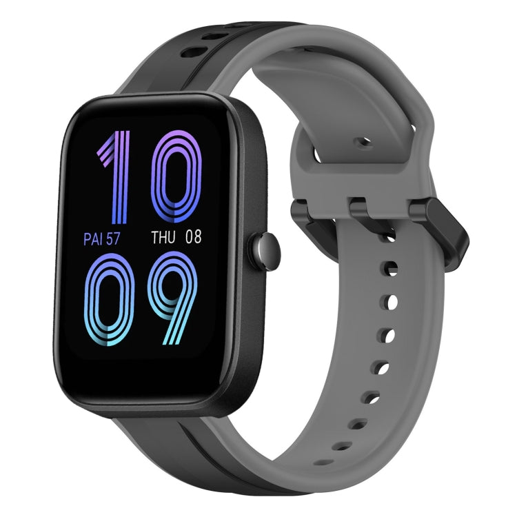 20mm Convex Loop Two-Color Silicone Watch Band, For Amazfit Bip 3, For Amazfit Bip 1S