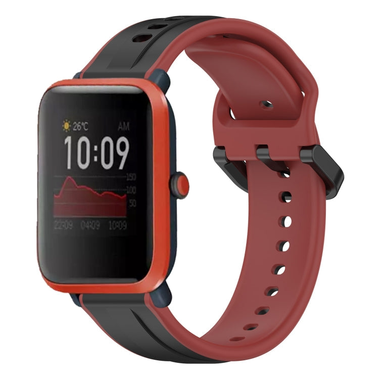 20mm Convex Loop Two-Color Silicone Watch Band, For Amazfit Bip 3, For Amazfit Bip 1S