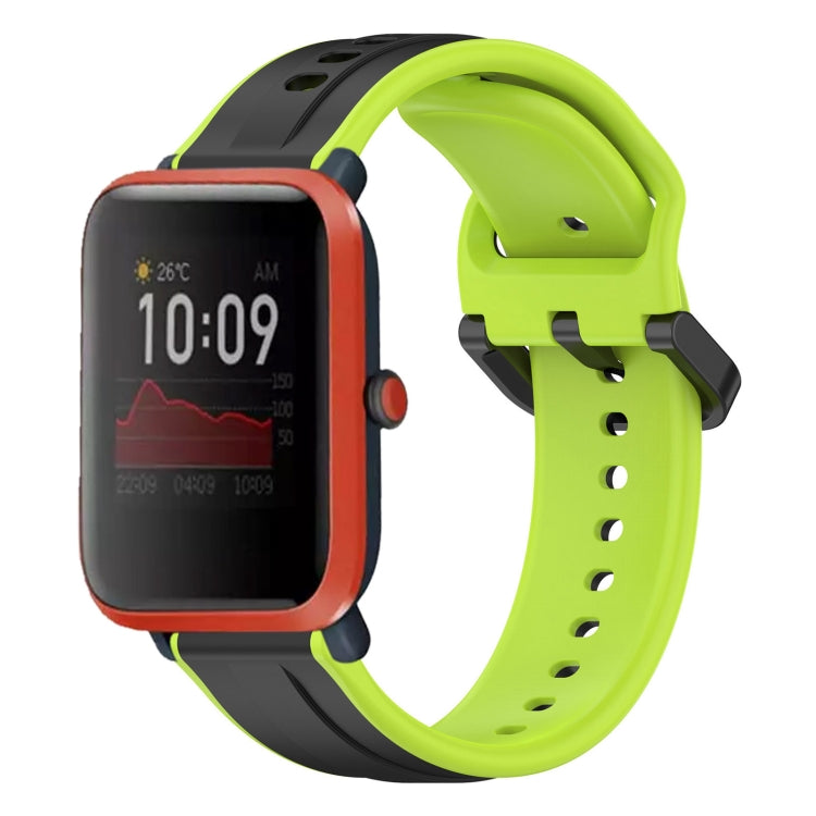 20mm Convex Loop Two-Color Silicone Watch Band, For Amazfit Bip 3, For Amazfit Bip 1S