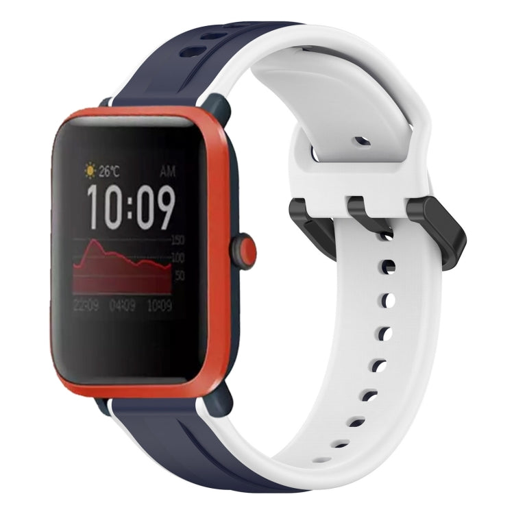 20mm Convex Loop Two-Color Silicone Watch Band, For Amazfit Bip 3, For Amazfit Bip 1S
