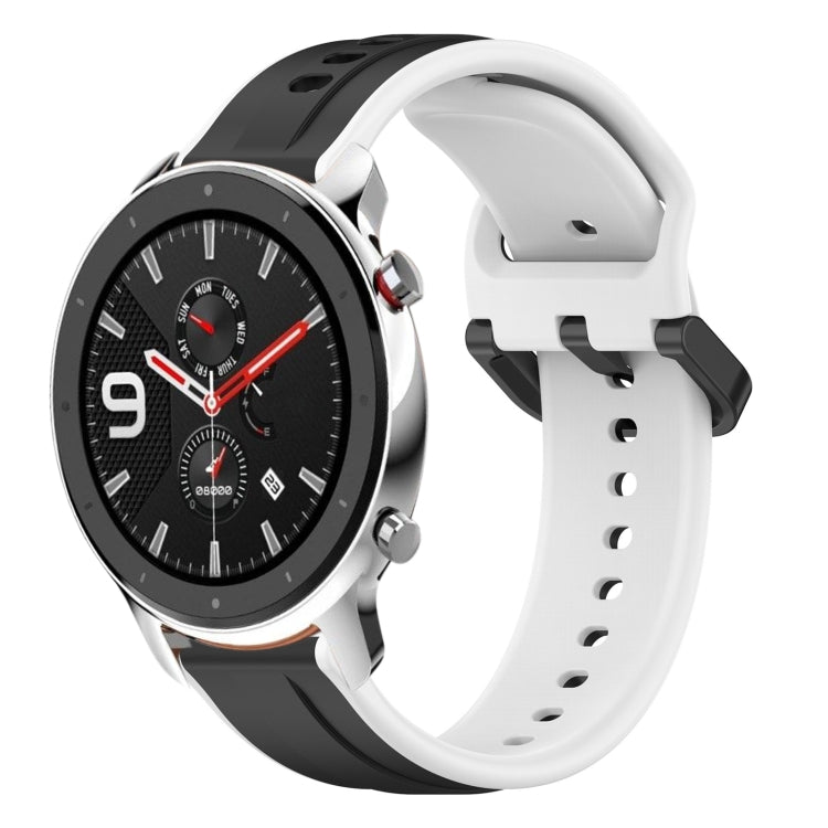 22mm Convex Loop Two-Color Silicone Watch Band, For Amazfit GTR 4, For Amazfit GTR 4 Pro