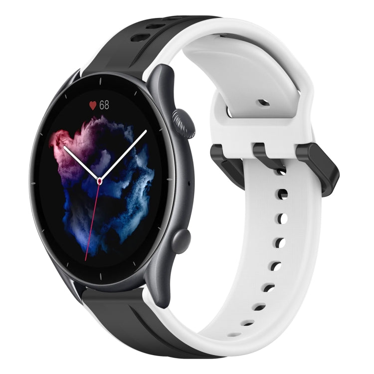 22mm Convex Loop Two-Color Silicone Watch Band, For Amazfit GTR 3, For Amazfit GTR 3 Pro