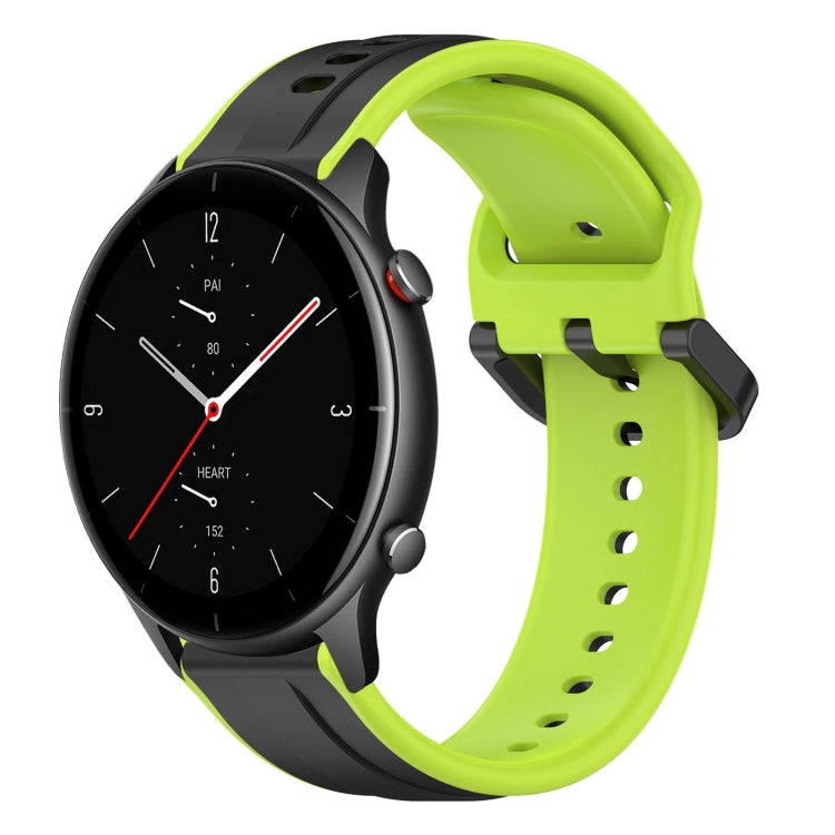 22mm Convex Loop Two-Color Silicone Watch Band, For Amazfit GTR 2e, For Amazfit GTR 2