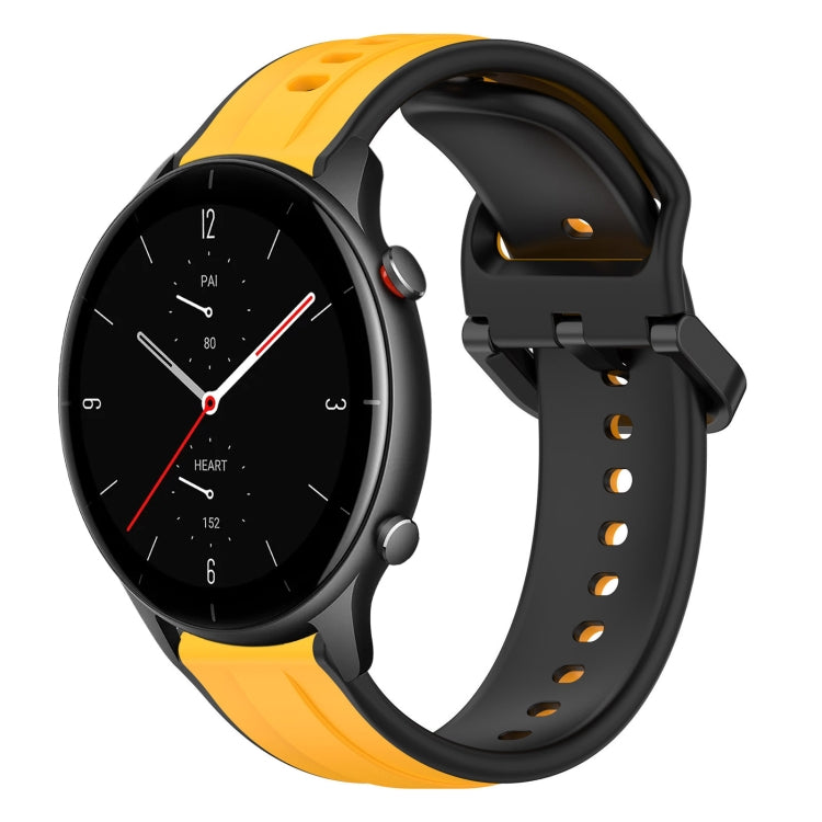 22mm Convex Loop Two-Color Silicone Watch Band, For Amazfit GTR 2e, For Amazfit GTR 2