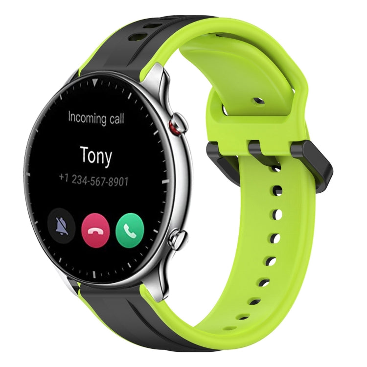 22mm Convex Loop Two-Color Silicone Watch Band, For Amazfit GTR 2e, For Amazfit GTR 2
