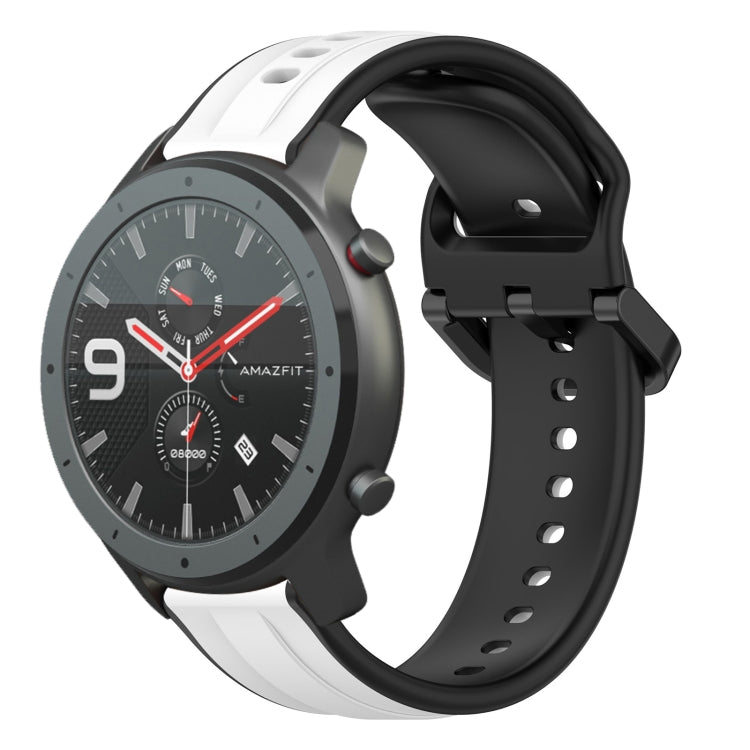 22mm Convex Loop Two-Color Silicone Watch Band, For Amazfit 3, For Amazfit GTR 47mm