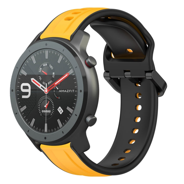 22mm Convex Loop Two-Color Silicone Watch Band, For Amazfit 3, For Amazfit GTR 47mm