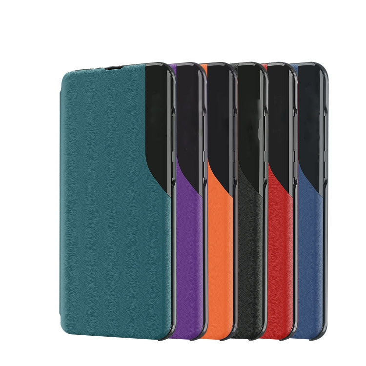 For Honor X50 Attraction Flip Holder Leather Phone Case(Orange)