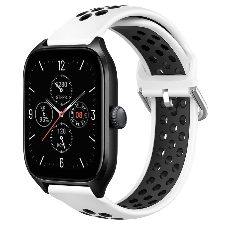 20mm Perforated Breathable Sports Silicone Watch Band, For Amazfit GTS 4