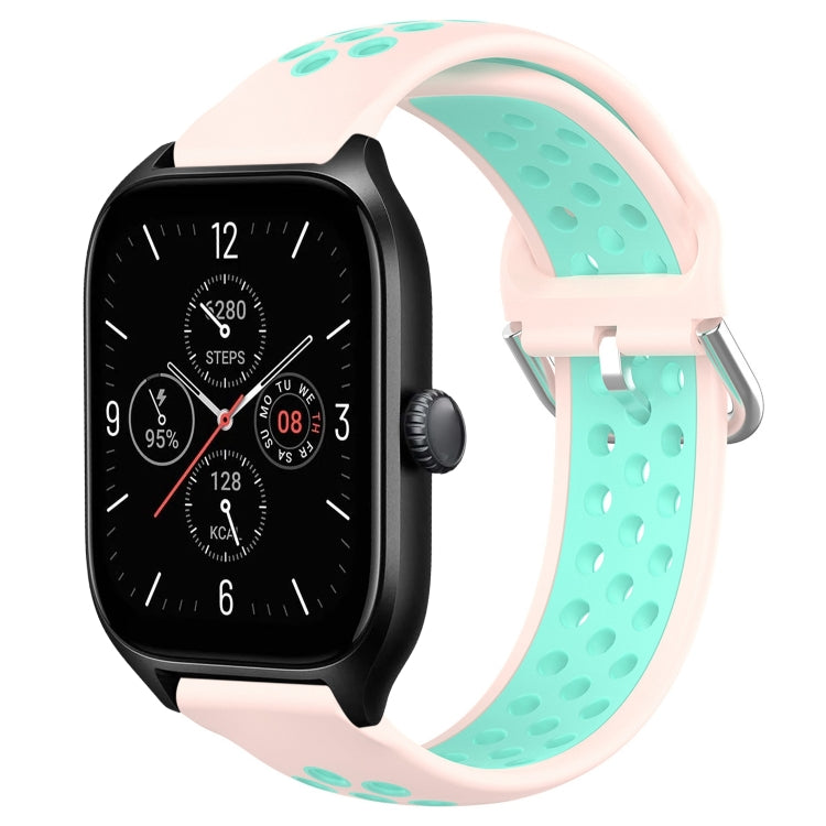 20mm Perforated Breathable Sports Silicone Watch Band, For Amazfit GTS 4