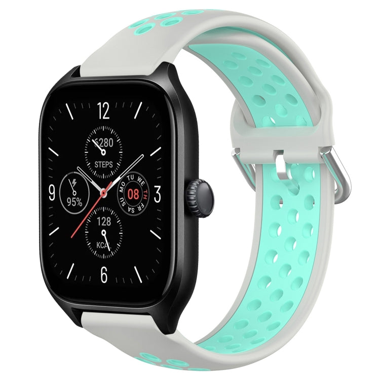 20mm Perforated Breathable Sports Silicone Watch Band, For Amazfit GTS 4