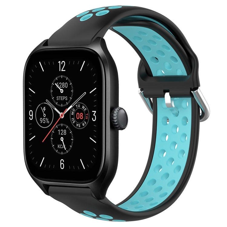 20mm Perforated Breathable Sports Silicone Watch Band, For Amazfit GTS 4
