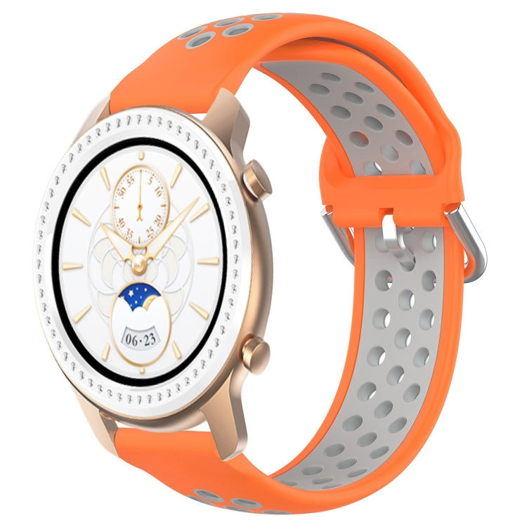 20mm Perforated Breathable Sports Silicone Watch Band, For Amazfit GTR 42MM