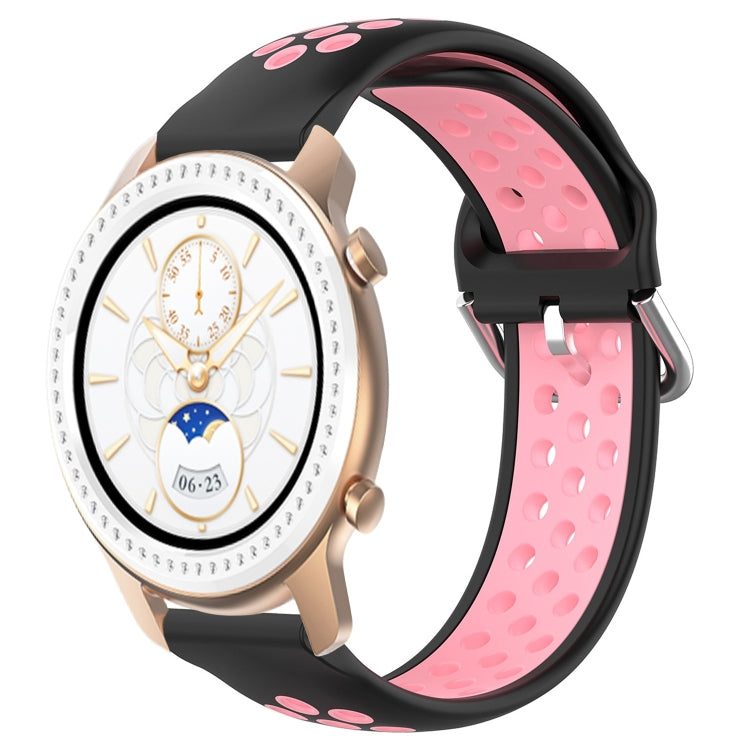 20mm Perforated Breathable Sports Silicone Watch Band, For Amazfit GTR 42MM