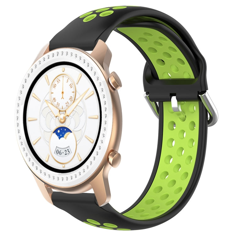 20mm Perforated Breathable Sports Silicone Watch Band, For Amazfit GTR 42MM