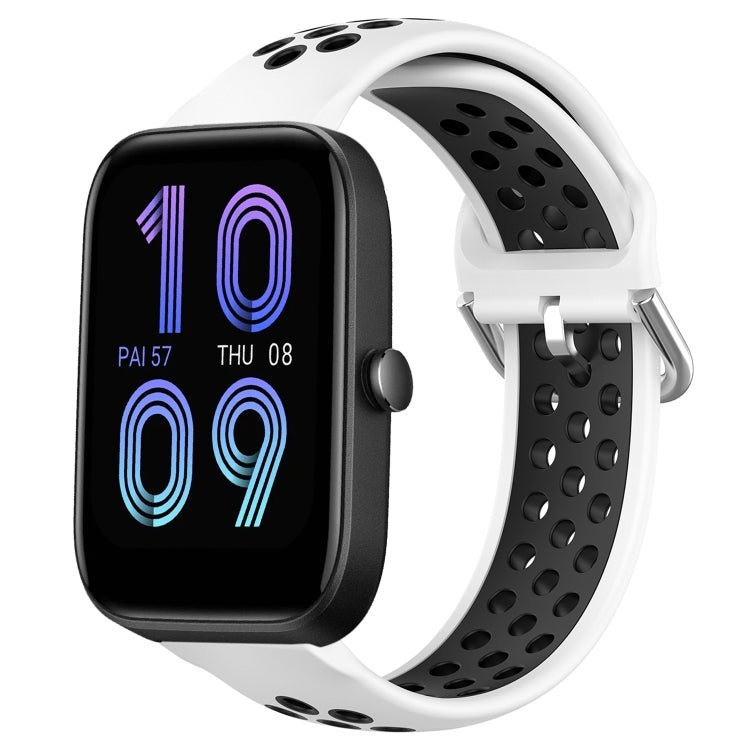 20mm Perforated Breathable Sports Silicone Watch Band, For Amazfit Bip3