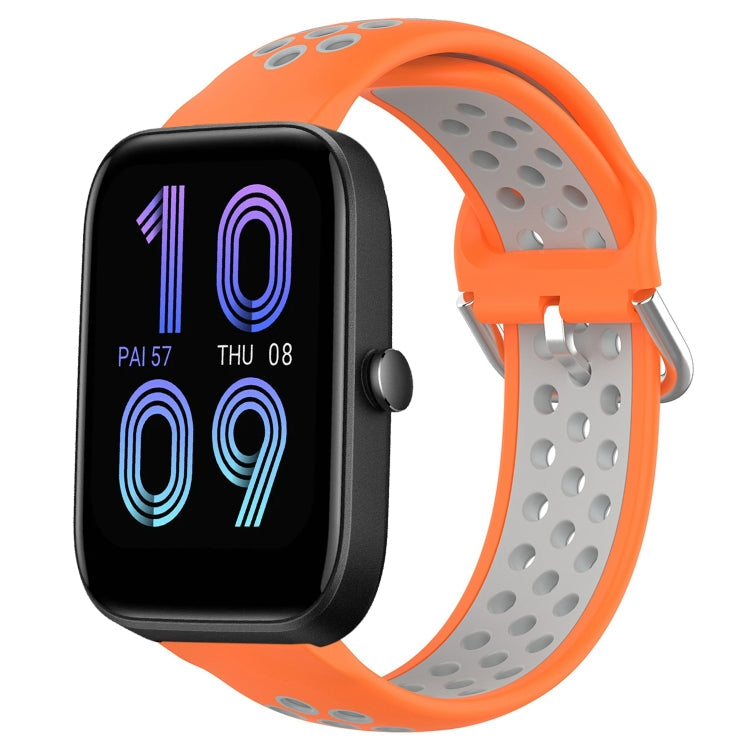 20mm Perforated Breathable Sports Silicone Watch Band, For Amazfit Bip3