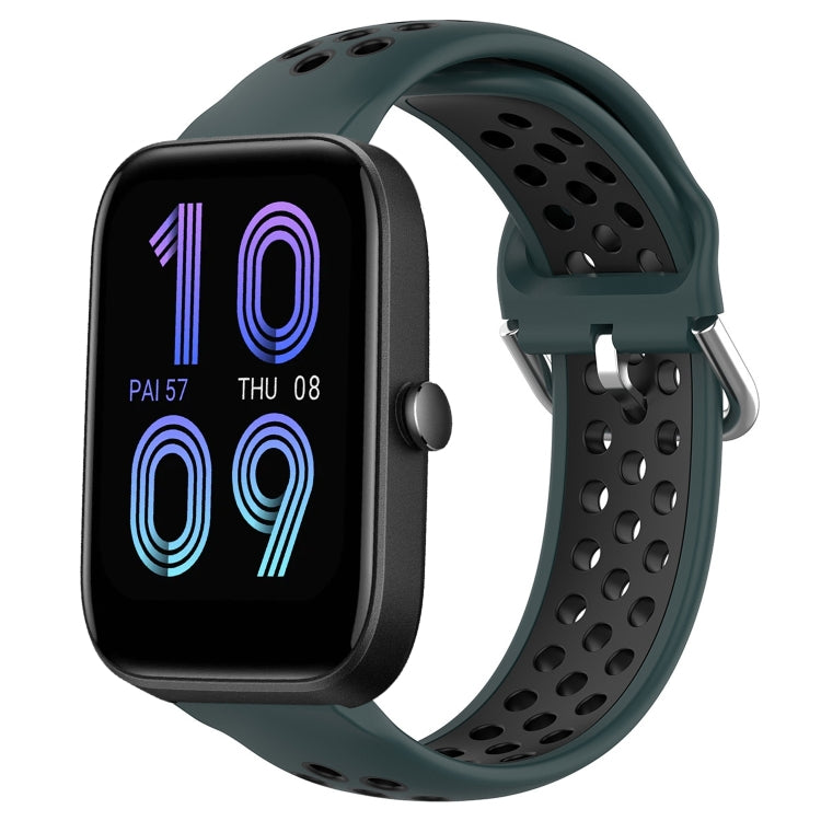 20mm Perforated Breathable Sports Silicone Watch Band, For Amazfit Bip3