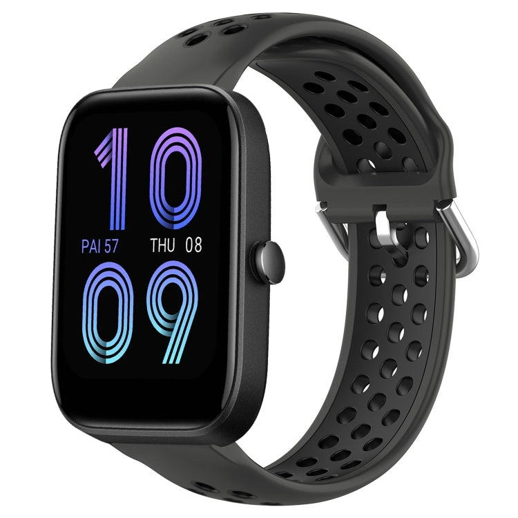 20mm Perforated Breathable Sports Silicone Watch Band, For Amazfit Bip3