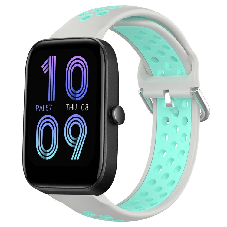 20mm Perforated Breathable Sports Silicone Watch Band, For Amazfit Bip3