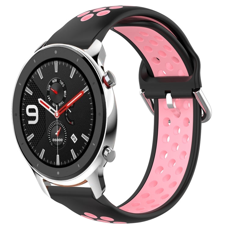 22mm Perforated Breathable Sports Silicone Watch Band, For Amazfit GTR 4
