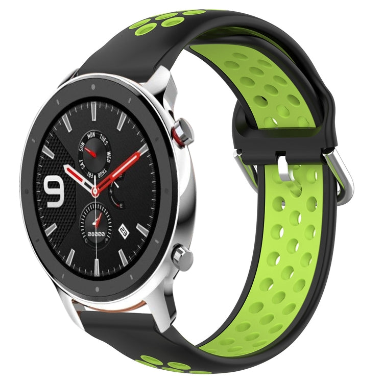 22mm Perforated Breathable Sports Silicone Watch Band, For Amazfit GTR 4 Pro