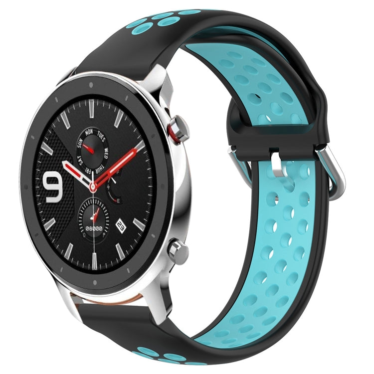 22mm Perforated Breathable Sports Silicone Watch Band, For Amazfit GTR 4 Pro