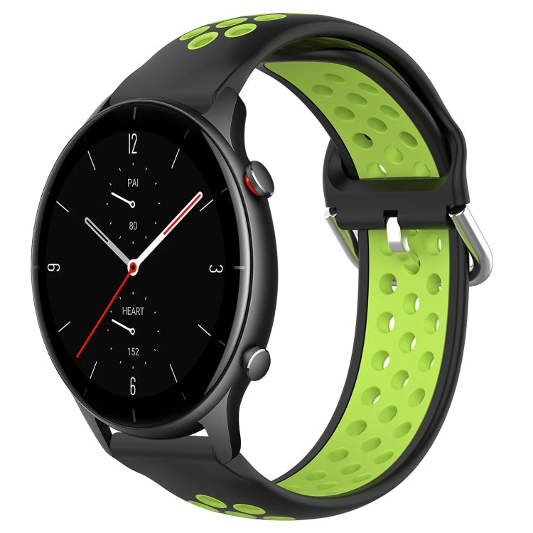 22mm Perforated Breathable Sports Silicone Watch Band, For Amazfit GTR 2e
